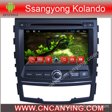 Car DVD Player for Pure Android 4.2.2 Car DVD Player with A9 CPU Capacitive Touch Screen GPS Bluetooth for Ssangyong Kolando (AD-7060)